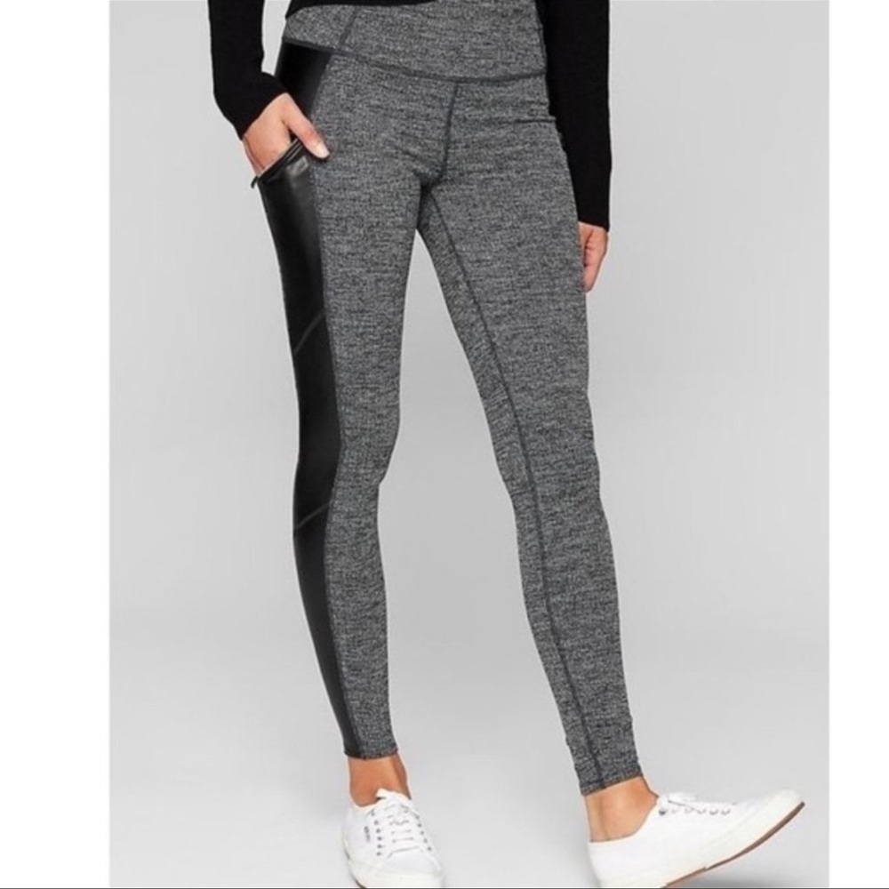 ATHLETA Herringbone Luxe Metro Drifter leggings LT Large Tall